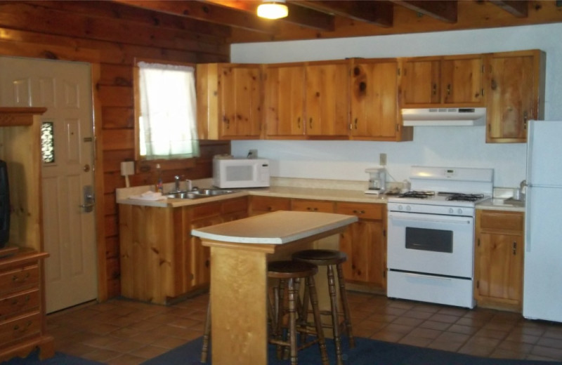 Guest kitchen at Stone Fence Resort.