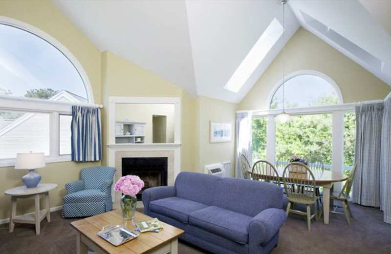 Guest living room at Ocean Edge Resort & Golf Club.