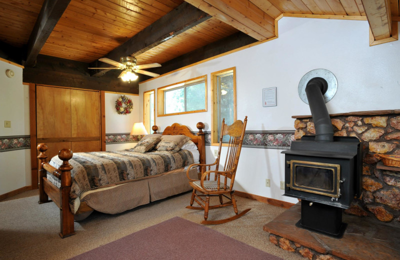 Guest room at Pinewoods Resort.