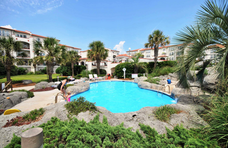 One of Three Outdoor Swimming Pools at Villa Capriani