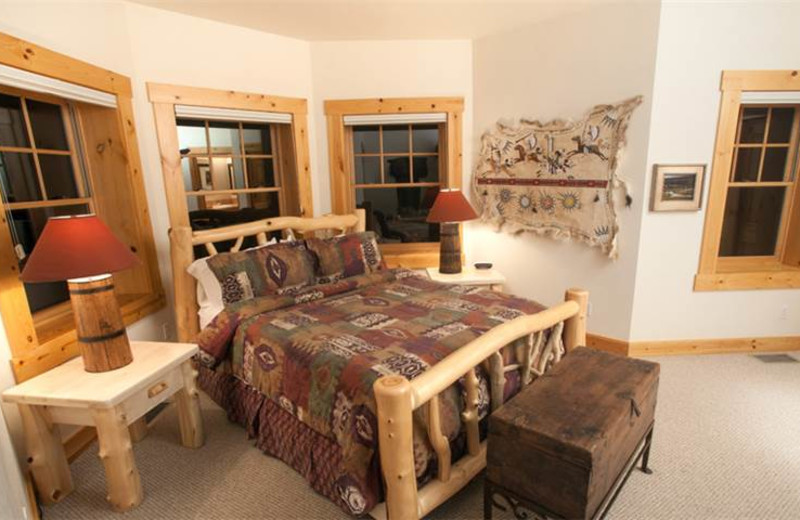 Rental bedroom at Rendezvous Mountain Rentals & Management.