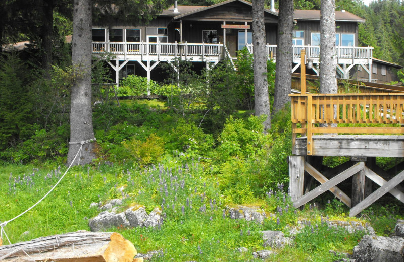 Exterior view of Yes Bay Lodge.