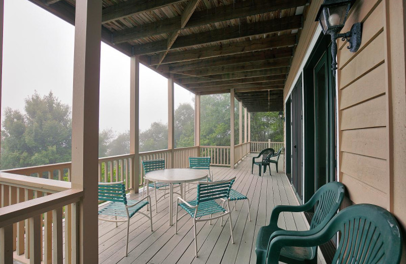Rental deck at Chambers Realty & Vacation Rentals.