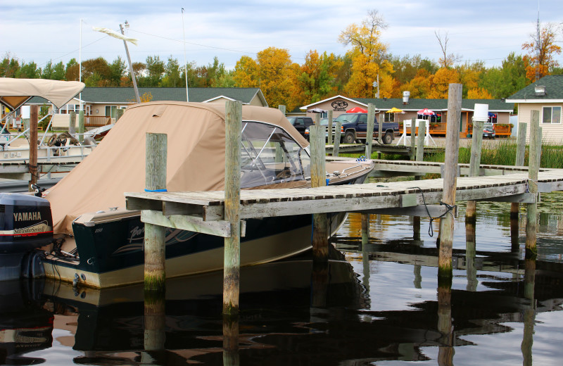 Dock view at Cyrus Resort.