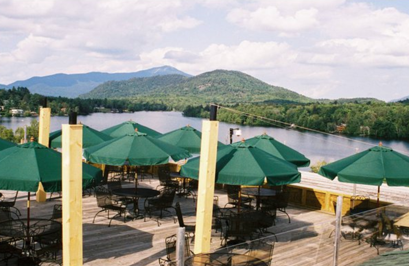 Outdoor dining at Northwoods Inn.