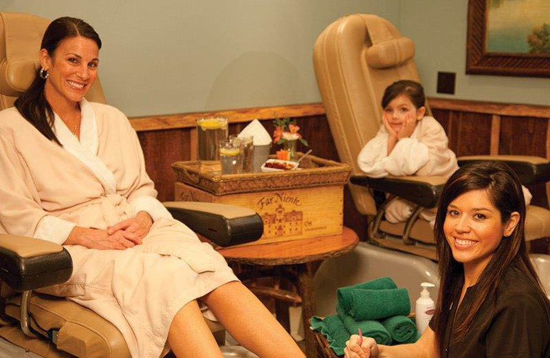 Pedicures at The Whiteface Lodge.