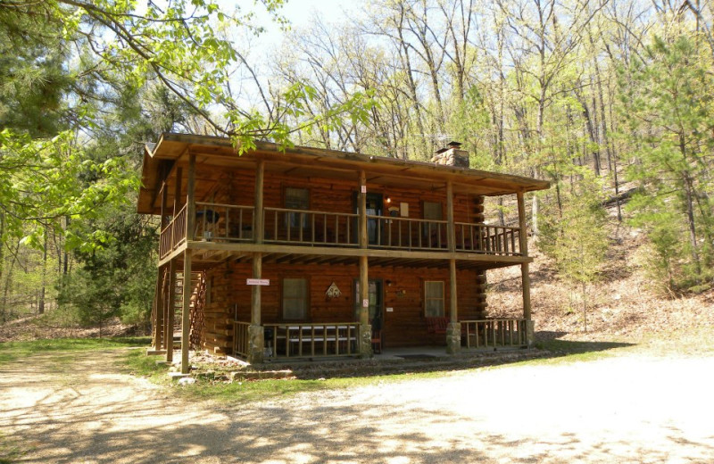 Cabin Exterior at Red Bud Valley Resort 