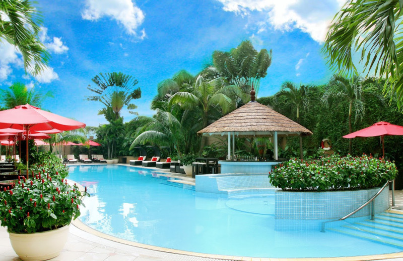 Outdoor pool at Caravelle Hotel.