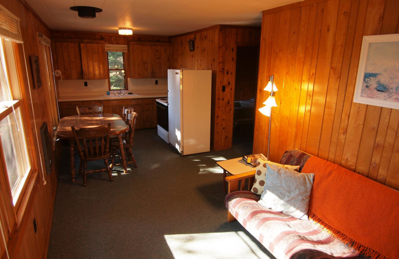 Cabin interior at Tuscarora Lodge 