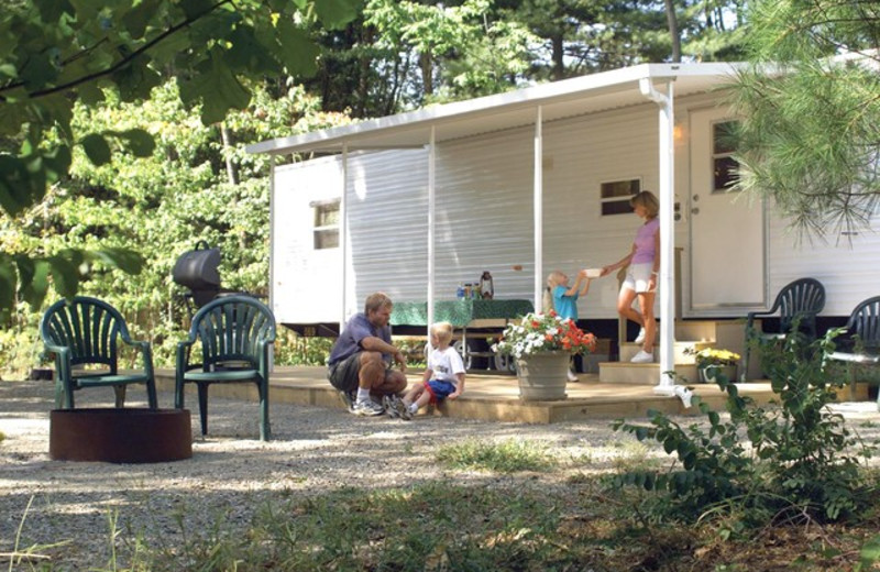 Family lodging at Lake George RV Park.