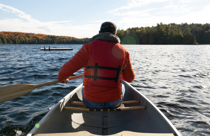 Canoeing at Bartlett Lodge.
