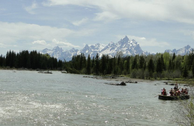 Rafting at Jackson Lake Lodge.