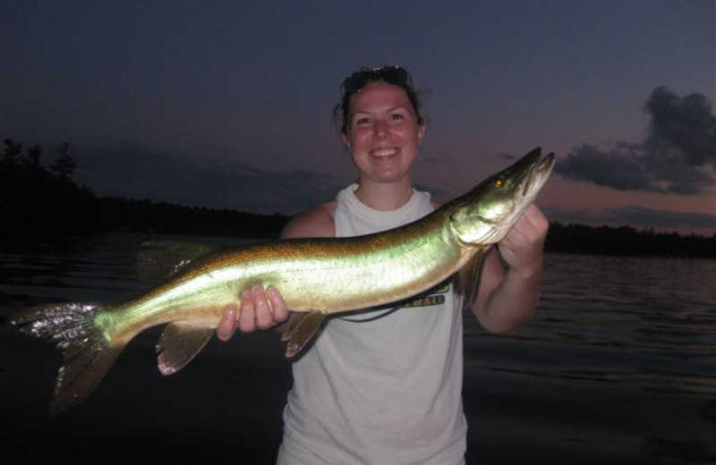 Fishing at Flambeau Forest Resort.