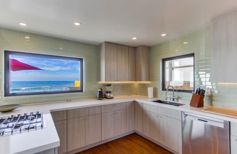 Rental kitchen at Cal Vacation Homes.