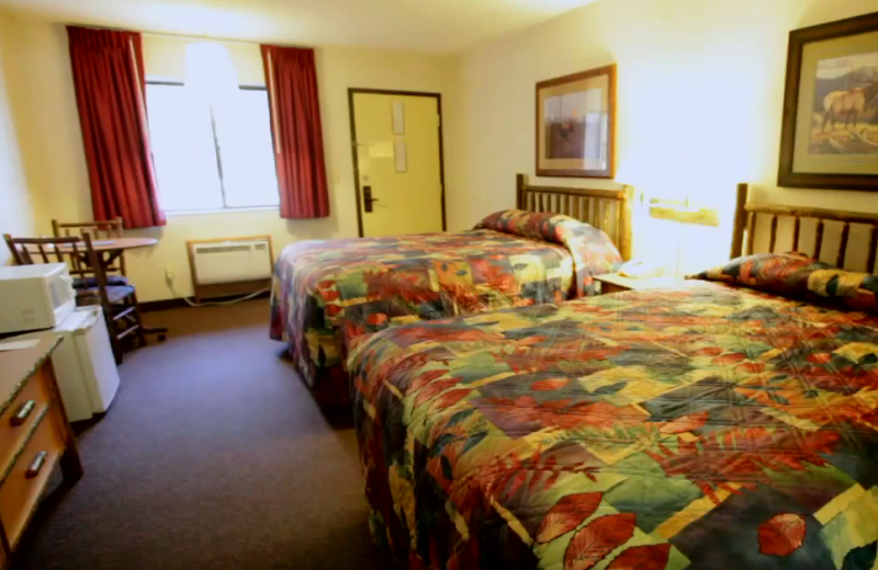 Guest room at Rushmore Express Inn & Family Suites.