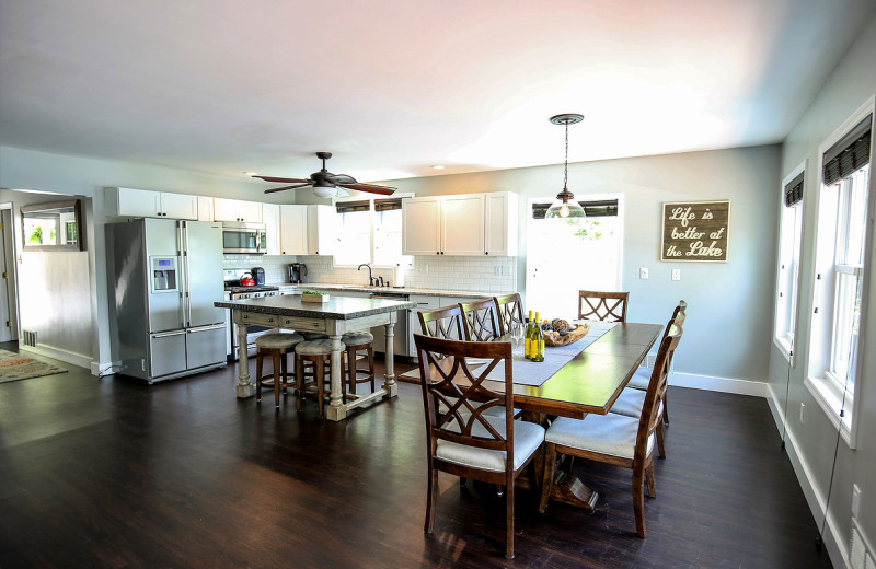 Rental kitchen at Vacation Rentals by