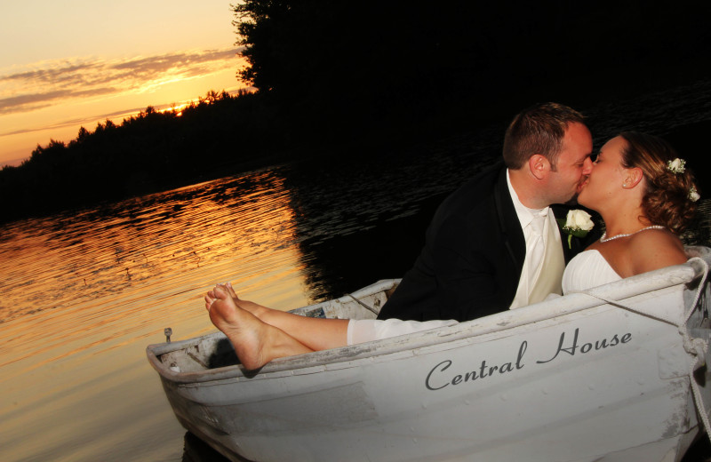 Wedding couple at Central House Family Resort.