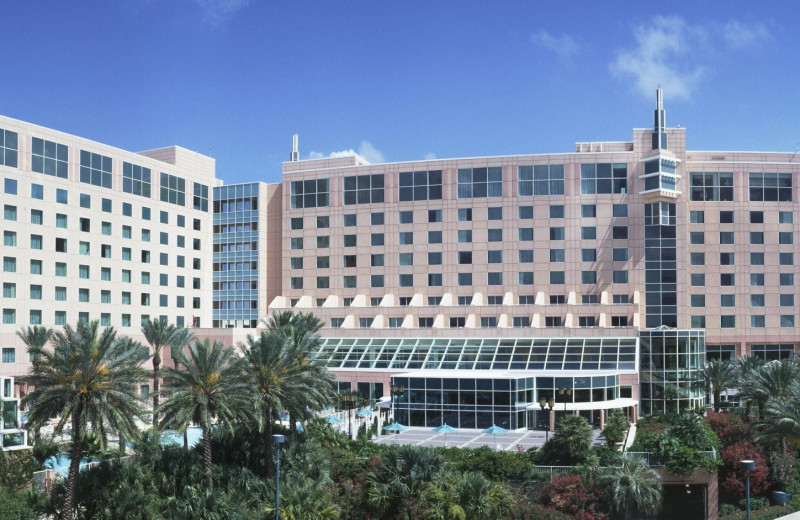 Exterior view of Moody Gardens Hotel Spa & Convention Center.