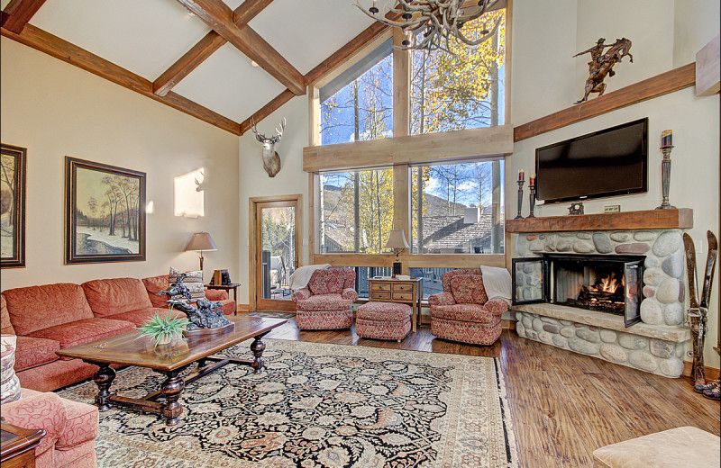 Rental living room at Vail Rentals by Owner.