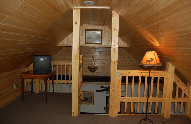 Guest loft at The Elms Waterfront Cottages.