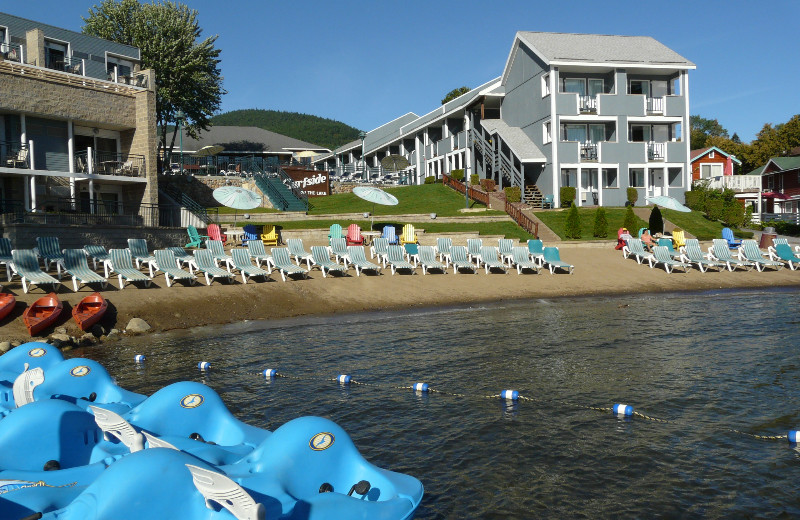 Beach at Surfside on the Lake.