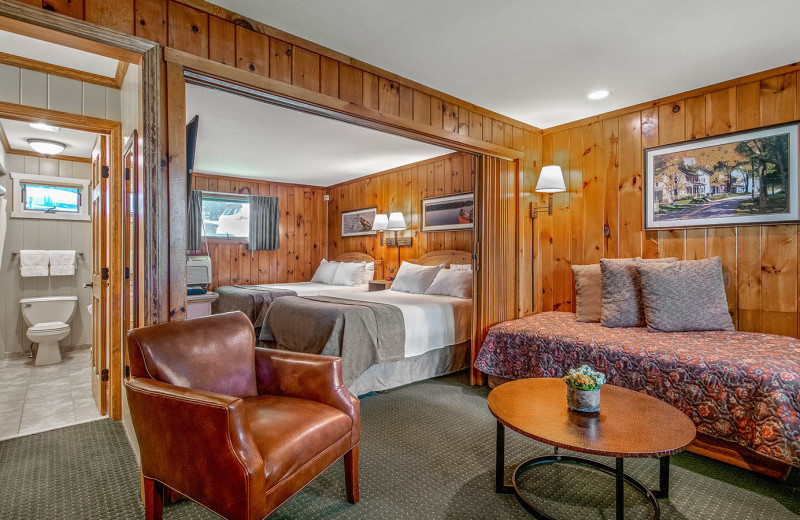 Guest room at Woodloch Resort.