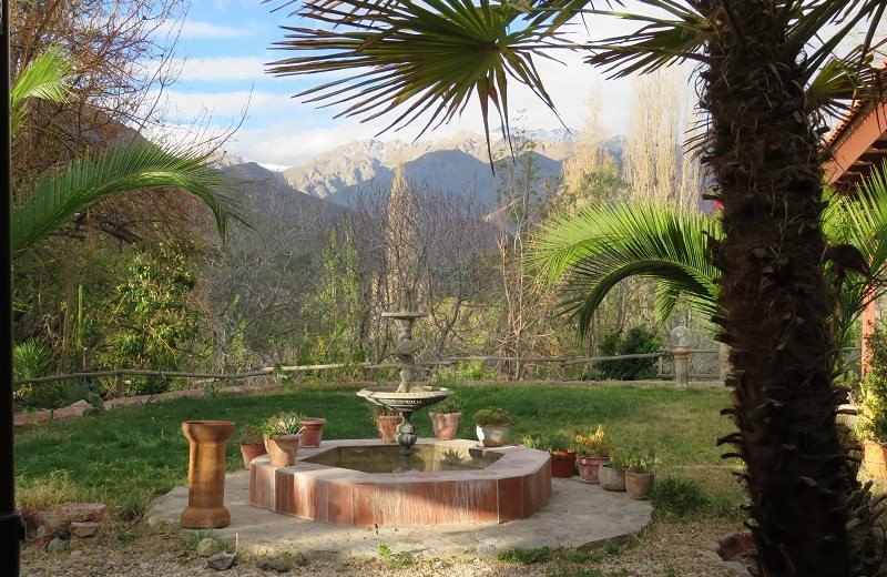 Fountain at Hacienda Los Andes.