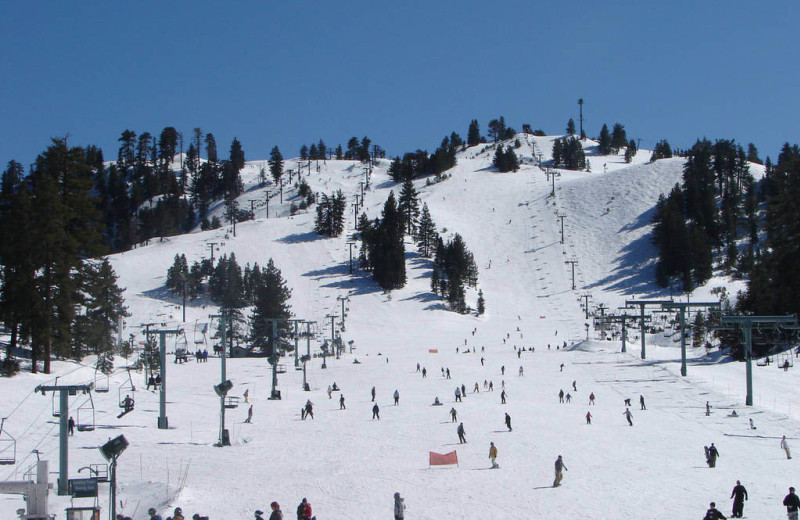 Skiing near Arrowhead Pine Rose Cabins.