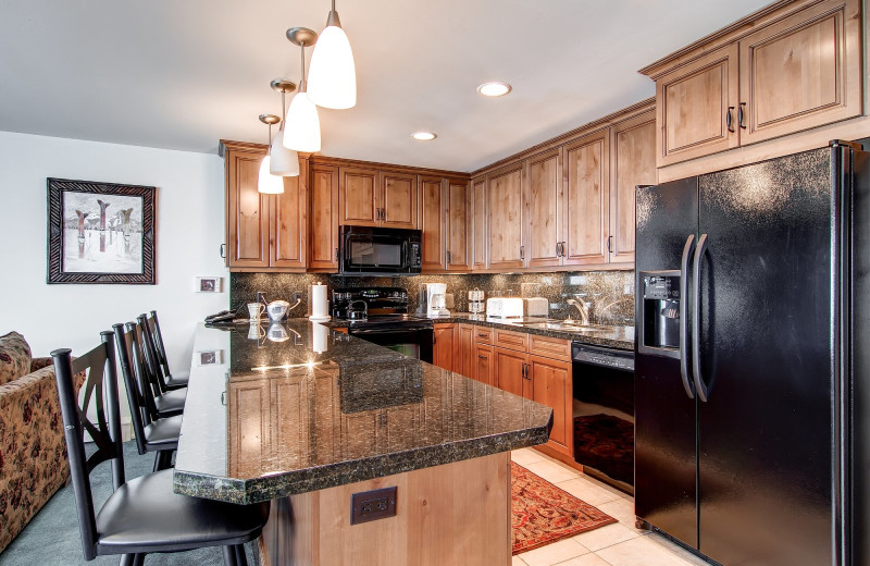 Rental kitchen at Shadowbrook Property Management.