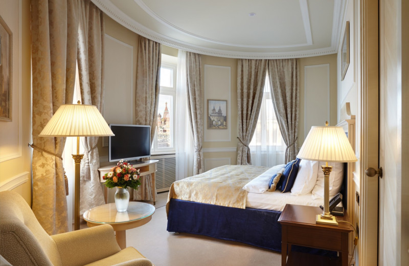 Guest room at Hotel Baltschug Kempinski - Moscow.