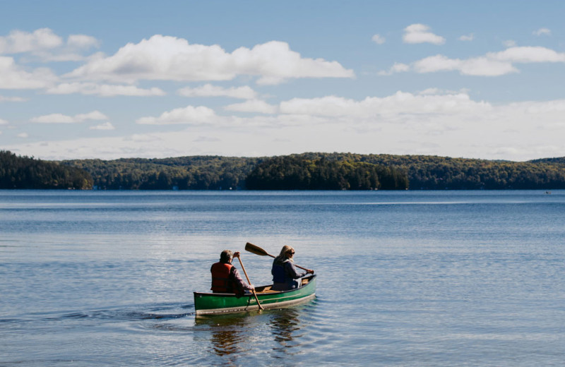 Canoeing at Port Cunnington Lodge.