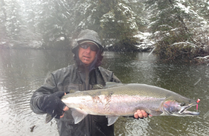 Fishing at Glacier Bear Lodge.