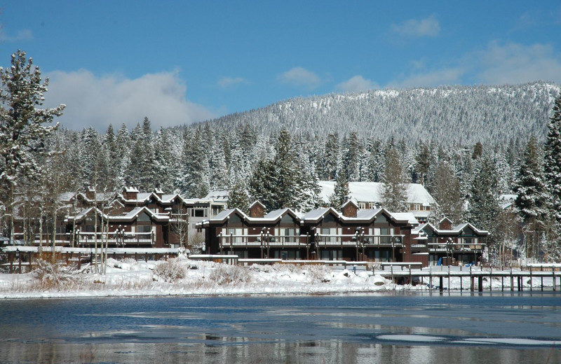 Winter at Tahoe Marina Lodge.
