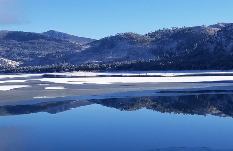 Lake view at Pine River Lodge.