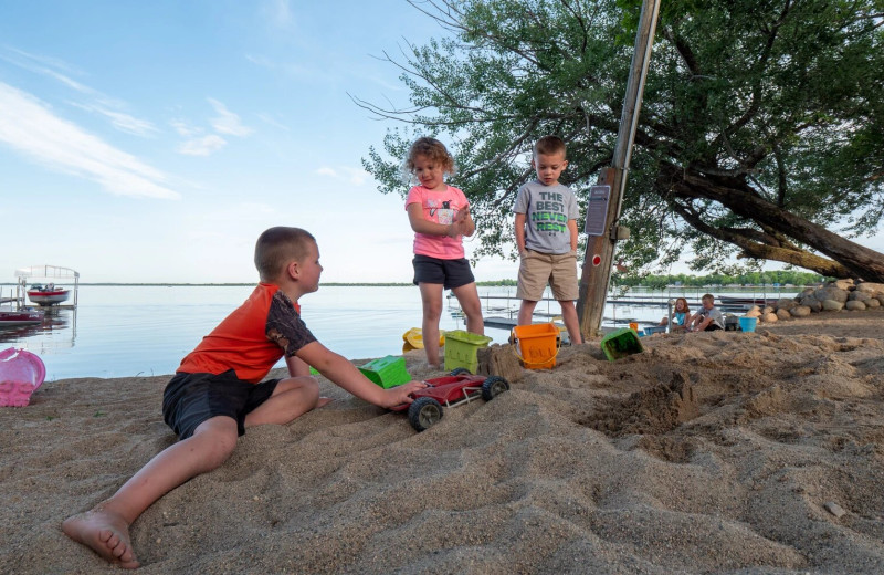 Beach at Shady Grove Resort.