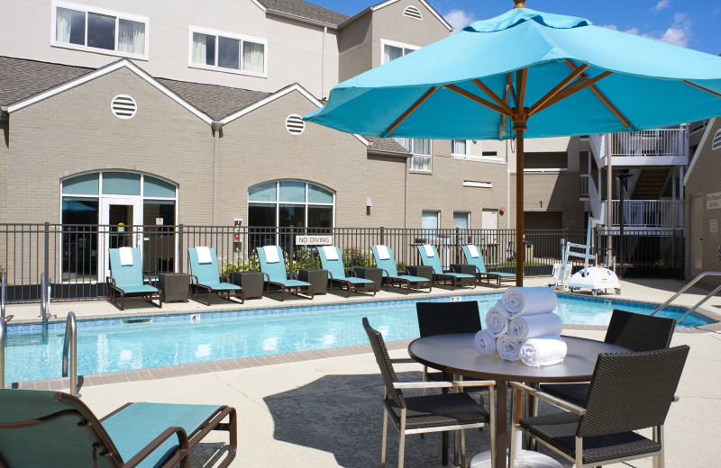 Outdoor pool at Residence Inn by Marriott Detroit Warren.