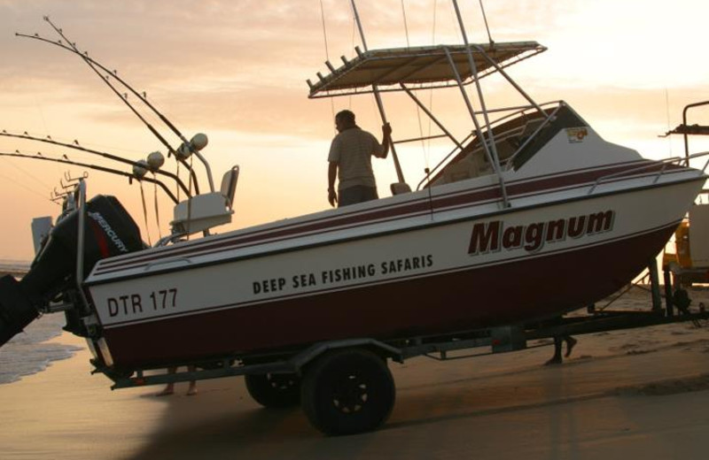 Fishing at Sodwana Bay Lodge.