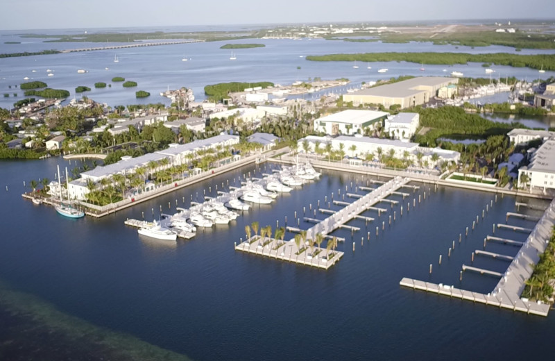 Aerial view of Oceans Edge Key West Resort & Marina.