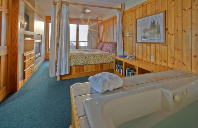 Luxury suite at Superior Shores Resort.