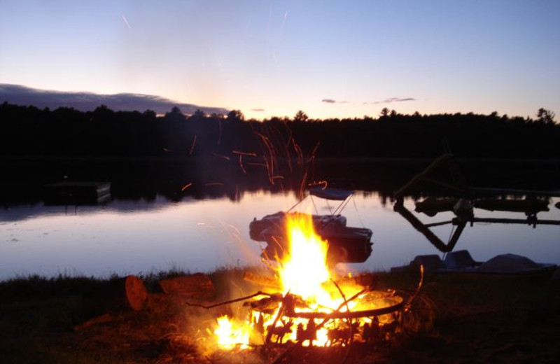 Campfire at Moore Springs Resort.