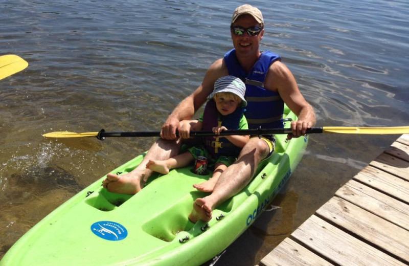 Kayaking at Twin Springs Resort.