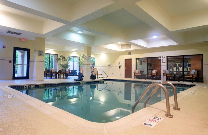 Indoor pool at Courtyard Newark Granville.