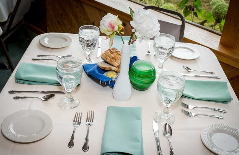 Place Setting at The Restaurant At Beaver Island Lodge