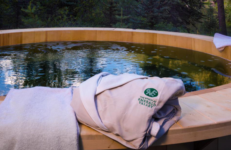 Hot tub at The Ranch at Emerald Valley.