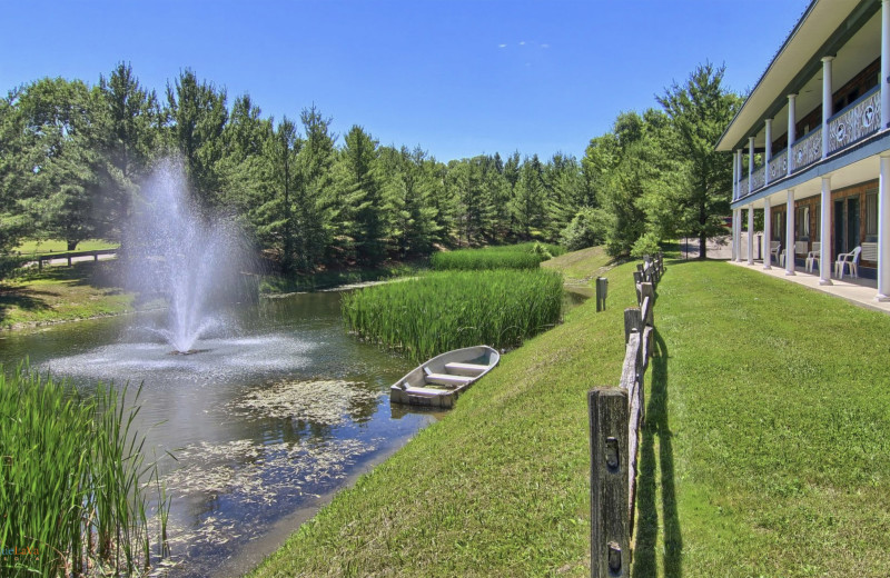 Exterior view of Hawk's Eye Golf Resort.