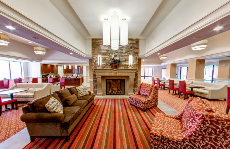 Lobby at Penn Wells Hotel & Lodge.