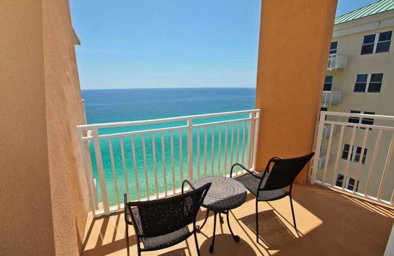 Guest balcony at Sterling Resorts.