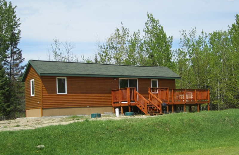 Cabin exterior at Kec's Kove Resort.