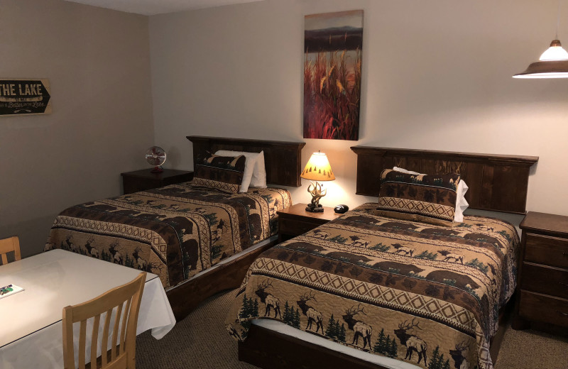 Guest room at Tug Hill Resort.