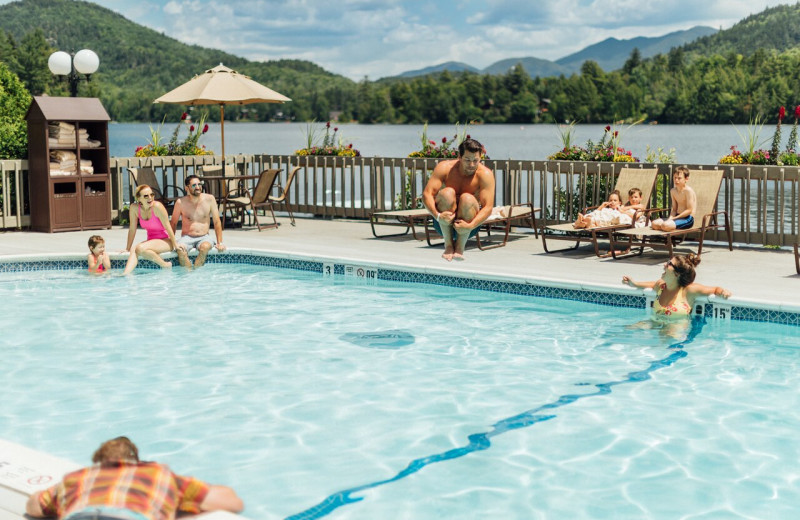Outdoor pool at High Peaks Resort.